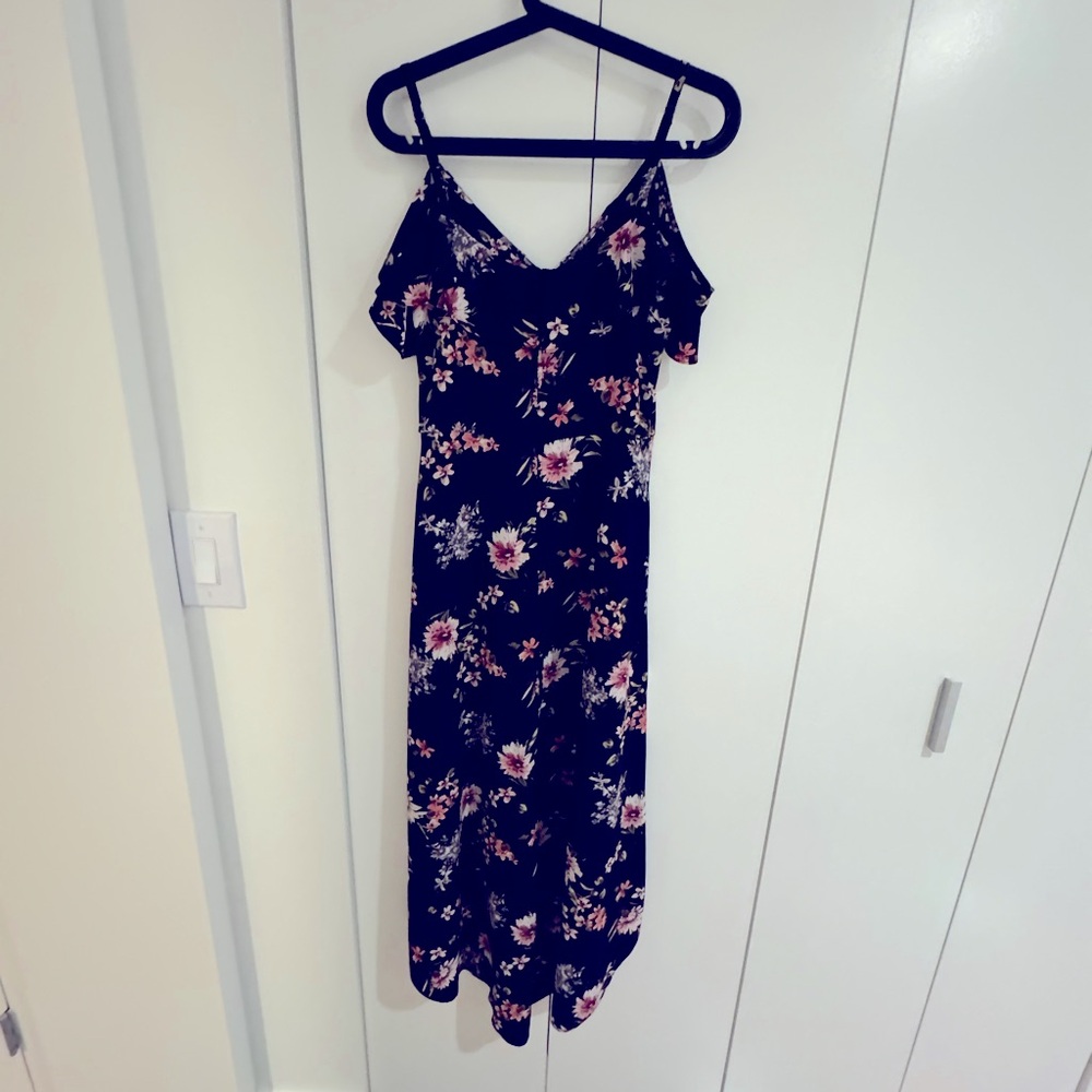 Floral off Shoulder Asymmetrical Dress Romper